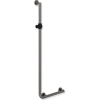 Hewi 900 L Støttegreb/brusestang, 45x125 Cm, Højre, Mat Grå/sort Hewi 900 L Støttegreb/brusestang, 45x125 Cm, Højre, Mat Grå/sort