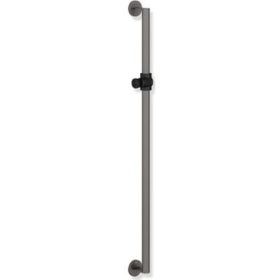 HEWI System 900 Bruseholderstang - 110 cm, Mørkegrå & Sort HEWI System 900 Bruseholderstang - 110 cm, Mørkegrå & Sort