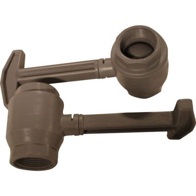 Intra Kugleventil 1 1/4", Sort Intra Kugleventil 1 1/4", Sort