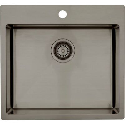 Lavabo Kubus 540 Soft Køkkenvask, 54x50 Cm, Sort Krom Lavabo Kubus 540 Soft Køkkenvask, 54x50 Cm, Sort Krom