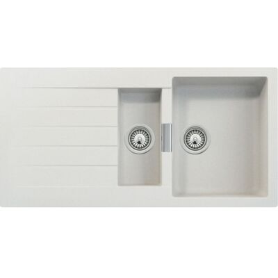 Intra Primus D-150 Køkkenvask, 100x50 Cm, Hvid Intra Primus D-150 Køkkenvask, 100x50 Cm, Hvid