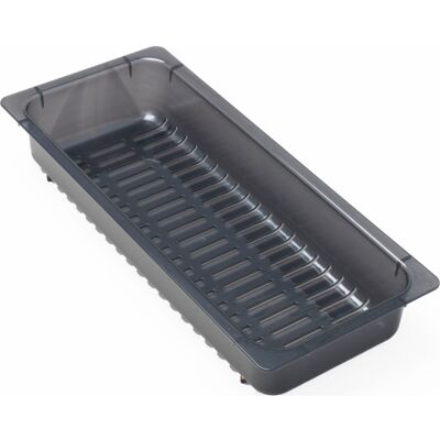 Intra Frame Skyllekurv, 17x39,3 Cm, Sort Plast Intra Frame Skyllekurv, 17x39,3 Cm, Sort Plast