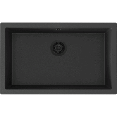 Lavabo Jupiter 800 Køkkenvask, 75,6x46,6 Cm, Sort Lavabo Jupiter 800 Køkkenvask, 75,6x46,6 Cm, Sort