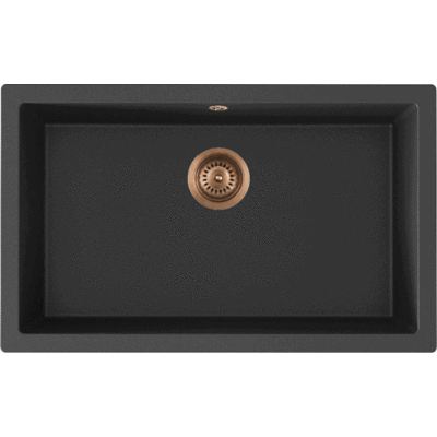 Lavabo Jupiter 800 Køkkenvask, 75,6x46,6 Cm, Sort Lavabo Jupiter 800 Køkkenvask, 75,6x46,6 Cm, Sort