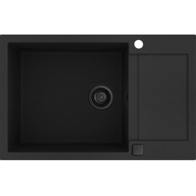 Lavabo Saturn 790 Køkkenvask, 78x50 Cm, Sort Lavabo Saturn 790 Køkkenvask, 78x50 Cm, Sort