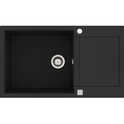 Lavabo Saturn 860 Køkkenvask, 86x50 Cm, Sort Lavabo Saturn 860 Køkkenvask, 86x50 Cm, Sort