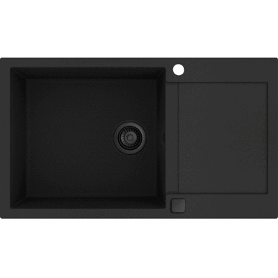 Lavabo Saturn 860 Køkkenvask, 86x50 Cm, Sort Lavabo Saturn 860 Køkkenvask, 86x50 Cm, Sort
