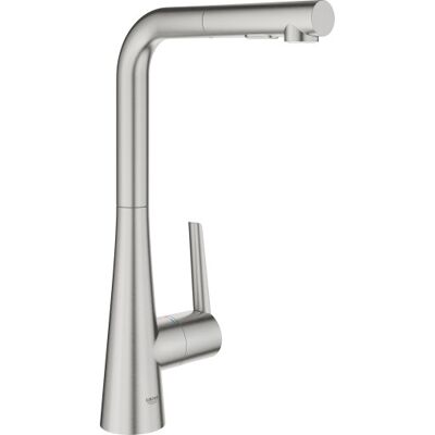 Grohe Zedra 2019 Etgrebsbatteri 205mm Tud 1hul T/kv M/br.Tud Try Grohe Zedra 2019 Etgrebsbatteri 205mm Tud 1hul T/kv M/br.Tud Try