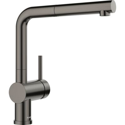 Blanco LINUS-S Køkkenarmatur - Satin Dark Steel - Uddrageligt Udløb - Metallisk Konstruktion - Nem Påfyldning Blanco LINUS-S Køkkenarmatur - Satin Dark Steel - Uddrageligt Udløb - Metallisk Konstruktion - Nem Påfyldning