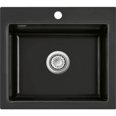 Lavabo Mera 57 Køkkenvask, 57,5x51 Cm, Mat Sort Lavabo Mera 57 Køkkenvask, 57,5x51 Cm, Mat Sort
