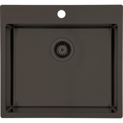 Lavabo Kubus 540 Soft Køkkenvask, 54x50 Cm, Mørk Bronze Lavabo Kubus 540 Soft Køkkenvask, 54x50 Cm, Mørk Bronze