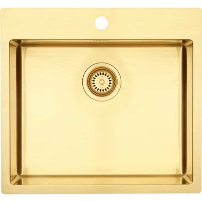 LAVABO APS (TAPWELL) Køkkenvask Kubus 540 Soft Messing-guld - Køkkenvask LAVABO APS (TAPWELL) Køkkenvask Kubus 540 Soft Messing-guld - Køkkenvask
