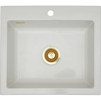 Lavabo Mera 57 Køkkenvask, 57,5x51 Cm, Hvid Lavabo Mera 57 Køkkenvask, 57,5x51 Cm, Hvid