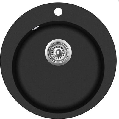 Lavabo Saturn Køkkenvask, Ø50,5 Cm, Sort Lavabo Saturn Køkkenvask, Ø50,5 Cm, Sort
