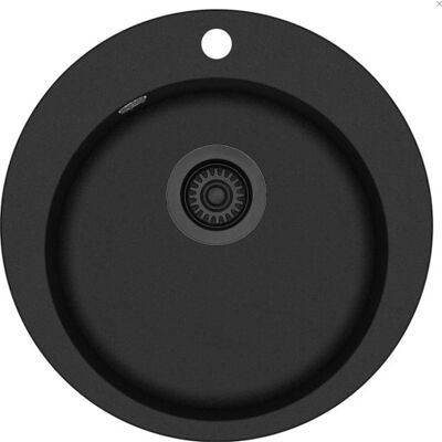 Lavabo Saturn Køkkenvask, Ø50,5 Cm, Sort Lavabo Saturn Køkkenvask, Ø50,5 Cm, Sort