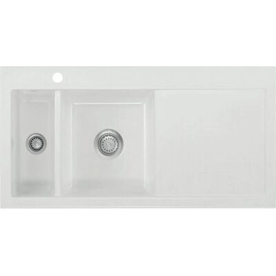 Lavabo Mera 100 Køkkenvask, 110x64 Cm, Hvid Lavabo Mera 100 Køkkenvask, 110x64 Cm, Hvid