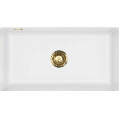 Lavabo Mera 80 Køkkenvask, 90x57 Cm, Mat Hvid Lavabo Mera 80 Køkkenvask, 90x57 Cm, Mat Hvid