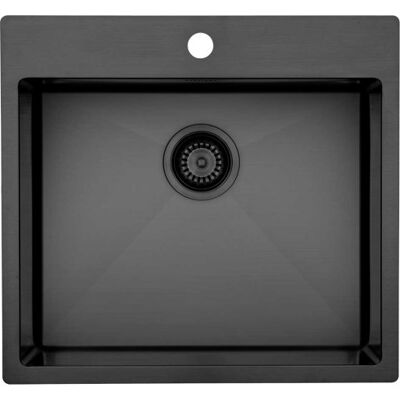 Lavabo Kubus 540 Soft Køkkenvask, 54x50 Cm, Sort Lavabo Kubus 540 Soft Køkkenvask, 54x50 Cm, Sort