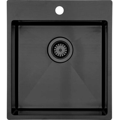 Lavabo Kubus 440 Soft Køkkenvask, 40 X 40 Cm, Sort Lavabo Kubus 440 Soft Køkkenvask, 40 X 40 Cm, Sort