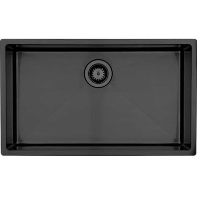 Lavabo Kubus 700 Soft Køkkenvask, 74x44 Cm, Sort Lavabo Kubus 700 Soft Køkkenvask, 74x44 Cm, Sort