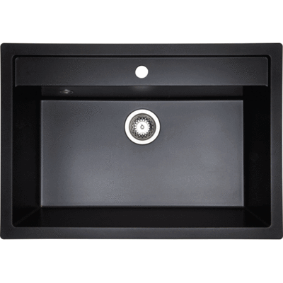 Lavabo Jupiter 80 Køkkenvask, 75,6x52,6 Cm, Sort Lavabo Jupiter 80 Køkkenvask, 75,6x52,6 Cm, Sort