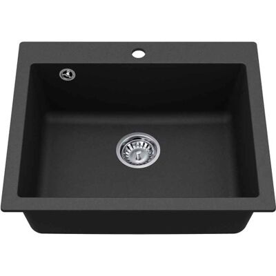 Lavabo Studio 60 Køkkenvask, 61x51 Cm, Sort Lavabo Studio 60 Køkkenvask, 61x51 Cm, Sort