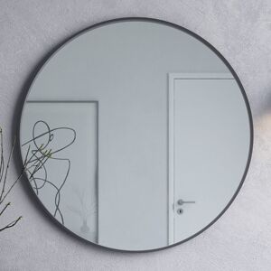 Loevschall Toronto Spejl, Ø100 Cm, Sort