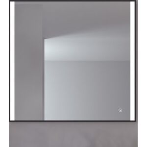 Loevschall Nyborg Spejl Med Lys, Dæmpbar, Touch, 80x75 Cm, Sort Loevschall Nyborg Spejl Med Lys, Dæmpbar, Touch, 80x75 Cm, Sort