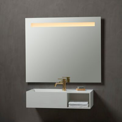 LOEVSCHALL Lökken LED badeværelsespejl - Rektangulært, 100cm x 85cm LOEVSCHALL Lökken LED badeværelsespejl - Rektangulært, 100cm x 85cm
