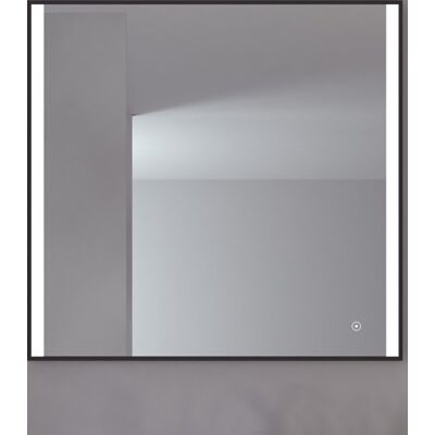 Loevschall Nyborg Spejl Med Lys, Dæmpbar, Touch, 80x75 Cm, Sort Loevschall Nyborg Spejl Med Lys, Dæmpbar, Touch, 80x75 Cm, Sort