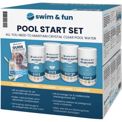 Aqua Speed Pooltilbehør - Klor-Starterpakke til Svømmebassiner Aqua Speed Pooltilbehør - Klor-Starterpakke til Svømmebassiner