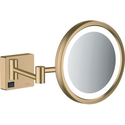 Hansgrohe Addstoris Makeup Spejl Med Lys, Børstet Bronze Hansgrohe Addstoris Makeup Spejl Med Lys, Børstet Bronze
