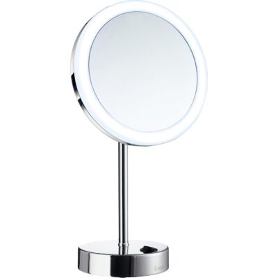 Smedbo FK484EP makeup-spejl med LED, 5x forstørrelse Smedbo FK484EP makeup-spejl med LED, 5x forstørrelse