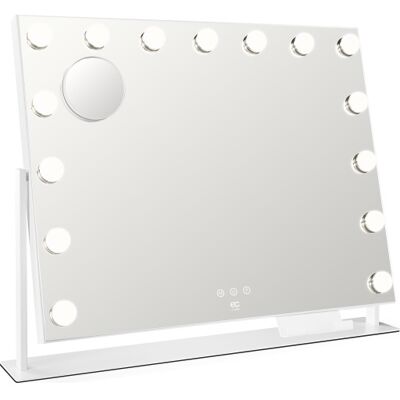 Wilfa Ec Star Mi2w-D58 Makeup Spejl Med Lys, 64x50,3 Cm, Hvid Wilfa Ec Star Mi2w-D58 Makeup Spejl Med Lys, 64x50,3 Cm, Hvid
