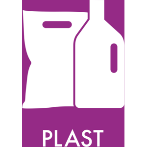 Abena Piktogram Til Plast, Selvklæbende, 12x12 Cm, Lilla Abena Piktogram Til Plast, Selvklæbende, 12x12 Cm, Lilla