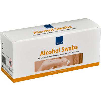 Abena Desinfektionsserviet, 75% Ethanol, 14 X 18 Cm, 50 Stk. Abena Desinfektionsserviet, 75% Ethanol, 14 X 18 Cm, 50 Stk.