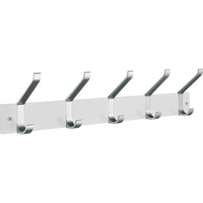 Vægkrog Smedbo Model BX1074 - Hvid/Brusset aluminium Vægkrog Smedbo Model BX1074 - Hvid/Brusset aluminium