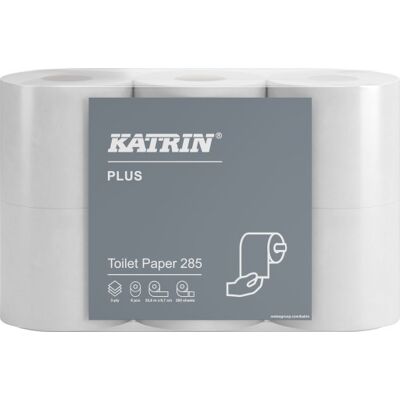 7 Stk Katrin Toiletpapir 38411 Plus, 3-Lags, Hvid, 35,6 M, 6 Rl 7 Stk Katrin Toiletpapir 38411 Plus, 3-Lags, Hvid, 35,6 M, 6 Rl