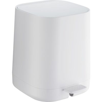 Beslagsboden Satin Square Toiletspand, 4 Liter, Pedal, Hvid Beslagsboden Satin Square Toiletspand, 4 Liter, Pedal, Hvid