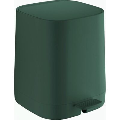 Beslagsboden Satin Square Toiletspand, 4 Liter, Pedal, Grøn Beslagsboden Satin Square Toiletspand, 4 Liter, Pedal, Grøn