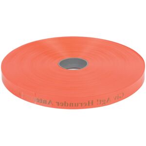 Letbæk Plast Markeringsbånd, Orange, Antenne, 25 X 0,3 Mm, 250 M