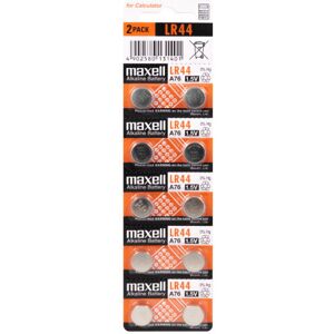 Maxell Knapcellebatteri Alkaline Lr44 - Pakke Med 10 Stk.