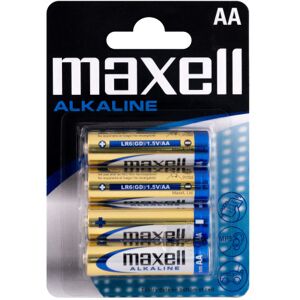 Maxell Aa Alkaline Batterier, Pakke Med 4 Stk.