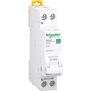 Schneider Electric Schneider 20a Automatsikring 1p+n I Hvid