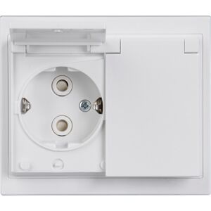 ABB Stikkontakt Schuko Dobbelt Komplet 16a 1m Hvid Ip44 ABB Stikkontakt Schuko Dobbelt Komplet 16a 1m Hvid Ip44
