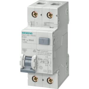 Siemens 25A 1P+N fejlstrømsafbryder - Sikkerhed Siemens 25A 1P+N fejlstrømsafbryder - Sikkerhed