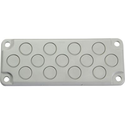 Fibox EK Polycarbonat Flange til 280mm skabs side - Med Blanketter, skruer M20/32 & M25/40 Fibox EK Polycarbonat Flange til 280mm skabs side - Med Blanketter, skruer M20/32 & M25/40