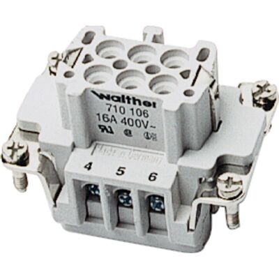 Procon Multistik Indsats B Hun 6p 16a 500v Med Skrueklemme Procon Multistik Indsats B Hun 6p 16a 500v Med Skrueklemme