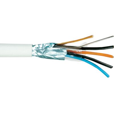 Nexans Pts 1x2x0,6 mm2 - Parsnoet - Skærmet - Hvid - Signalkabel Nexans Pts 1x2x0,6 mm2 - Parsnoet - Skærmet - Hvid - Signalkabel