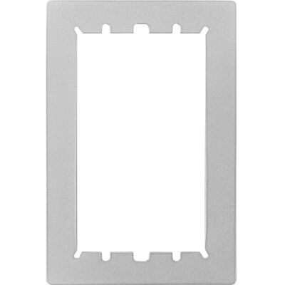 Urmet Alpha vægramme - Aluminium, 2 moduler, grå Urmet Alpha vægramme - Aluminium, 2 moduler, grå